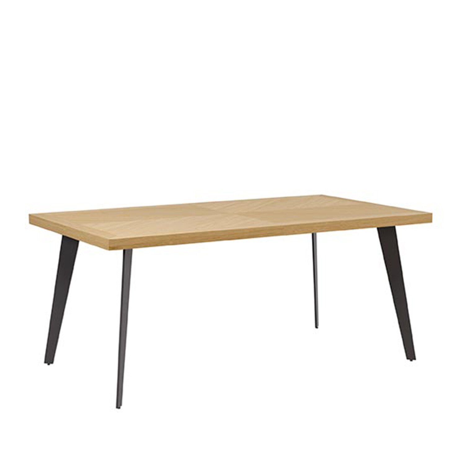 Mesa fija RANDY 160x90 roble/negro - Image 3