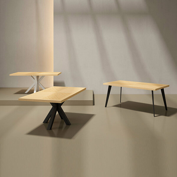 Mesa fija RANDY 180x100 roble/negro - Image 5