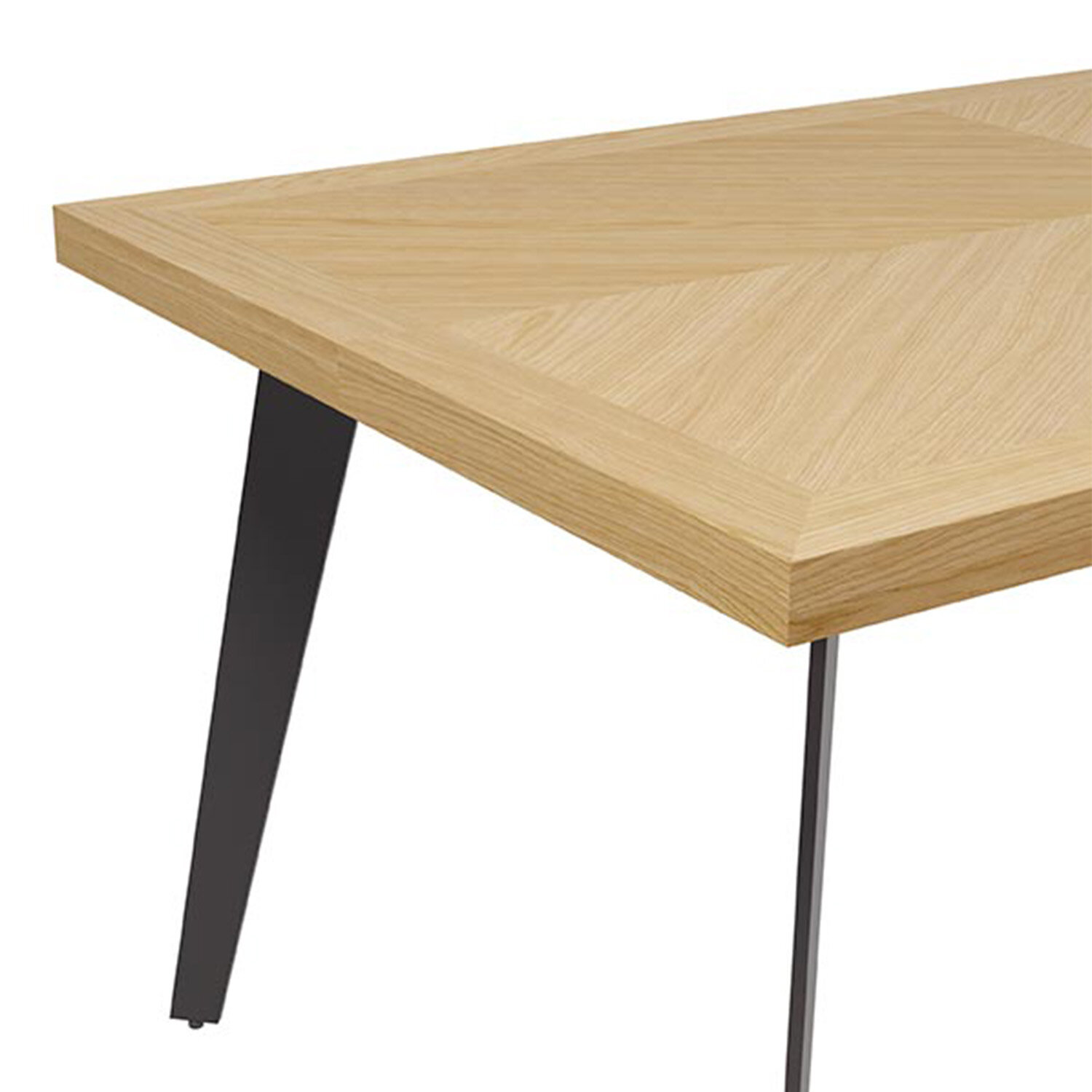 Mesa fija RANDY 200x100 roble/negro - Image 4