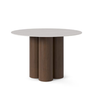Mesa fija TRACY 120 travertino/nogal