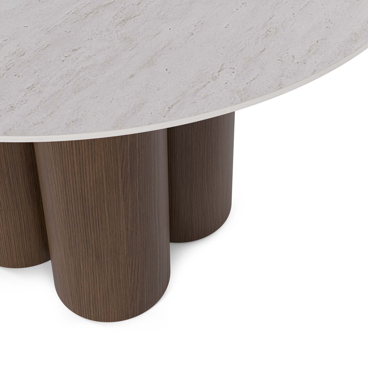 Mesa fija TRACY 120 travertino/nogal - Image 4