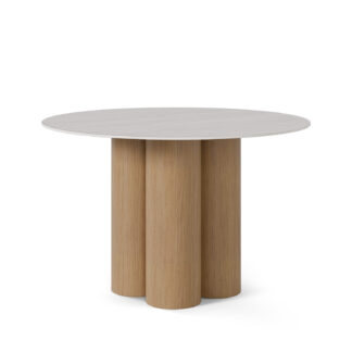 Mesa fija TRACY 120 travertino/roble