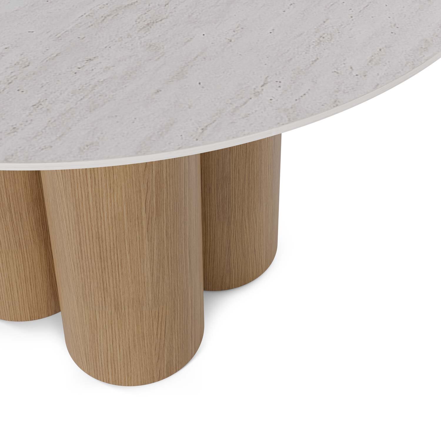 Mesa fija TRACY 120 travertino/roble - Image 4