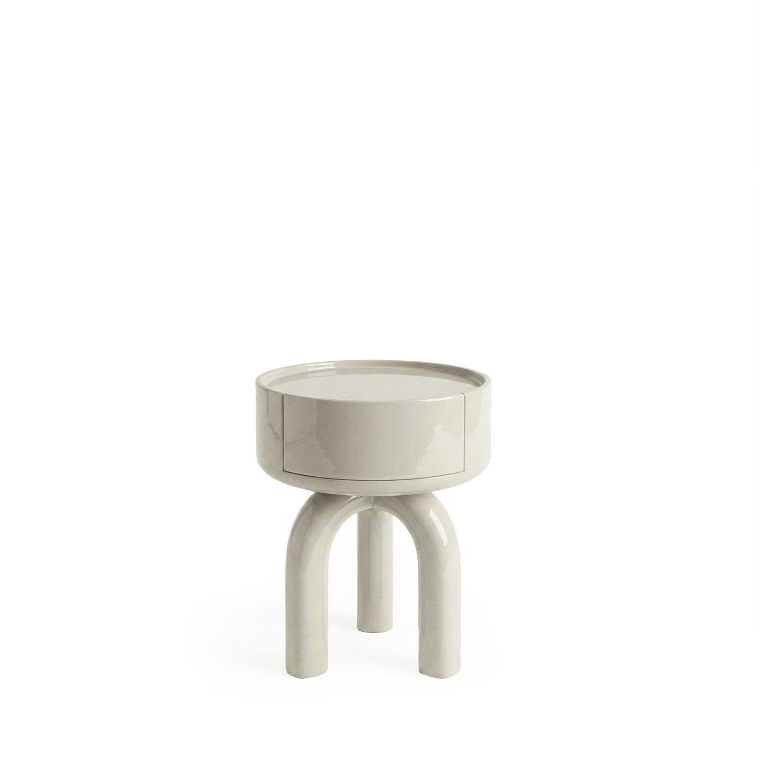 Mesita ARNOLD beige brillo - Image 3