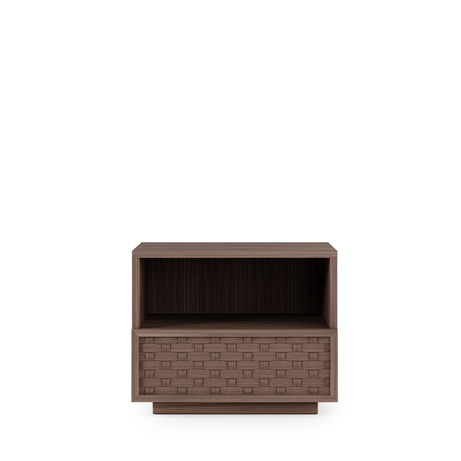 Mesita baja 60 BORNEO nogal (1 cajón + 1 hueco) - Image 3