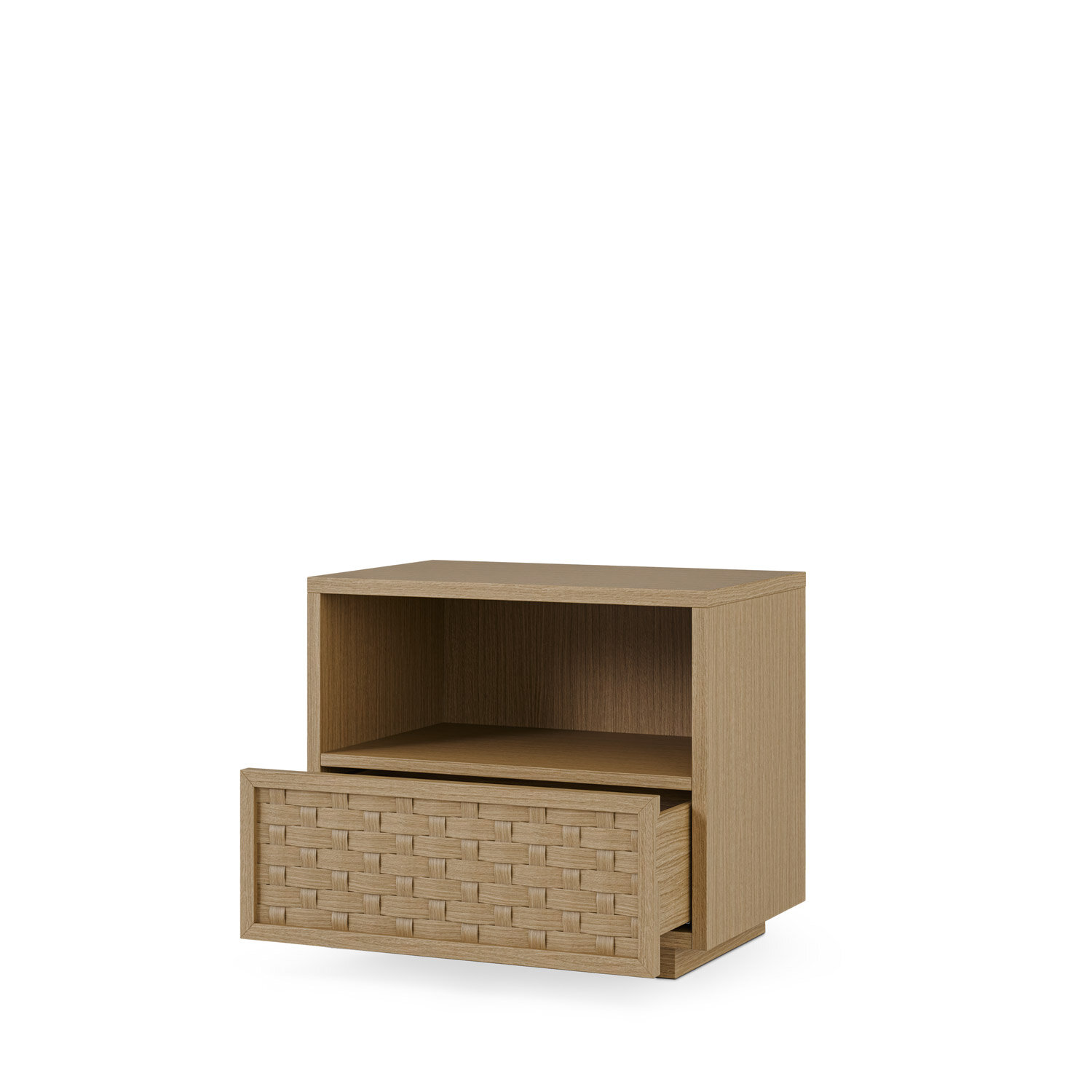 Mesita baja 60 BORNEO roble (1 cajón + 1 hueco) - Image 7