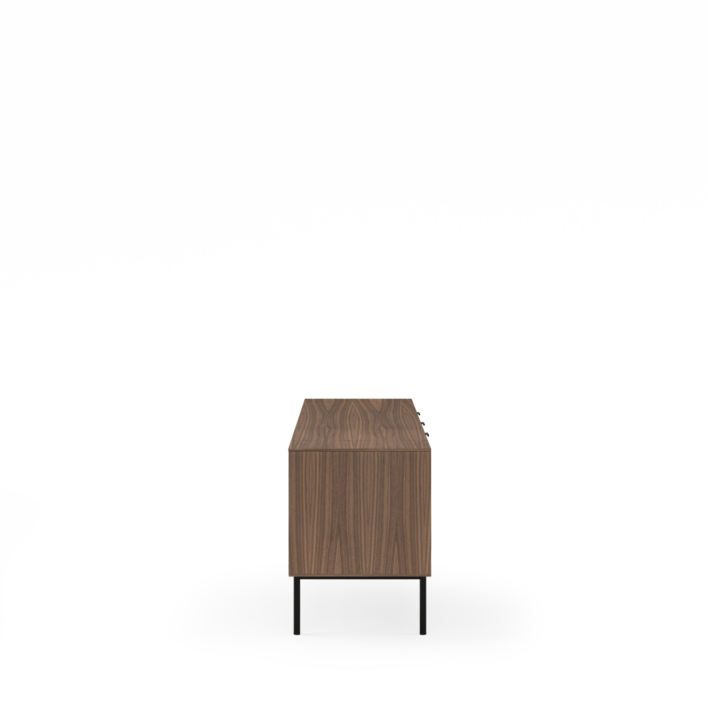Mueble TV 160 TULSA nogal pata metal (2 puertas + 2 cajones) - Image 2