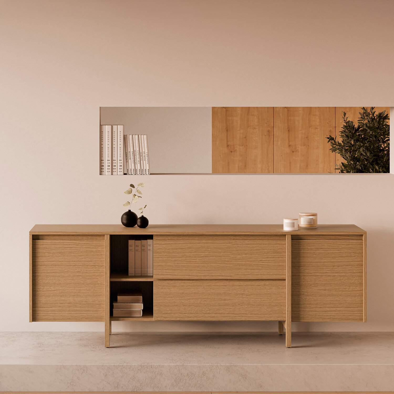Mueble TV 180 PACIFIC (2 puertas + cajones) - Image 2