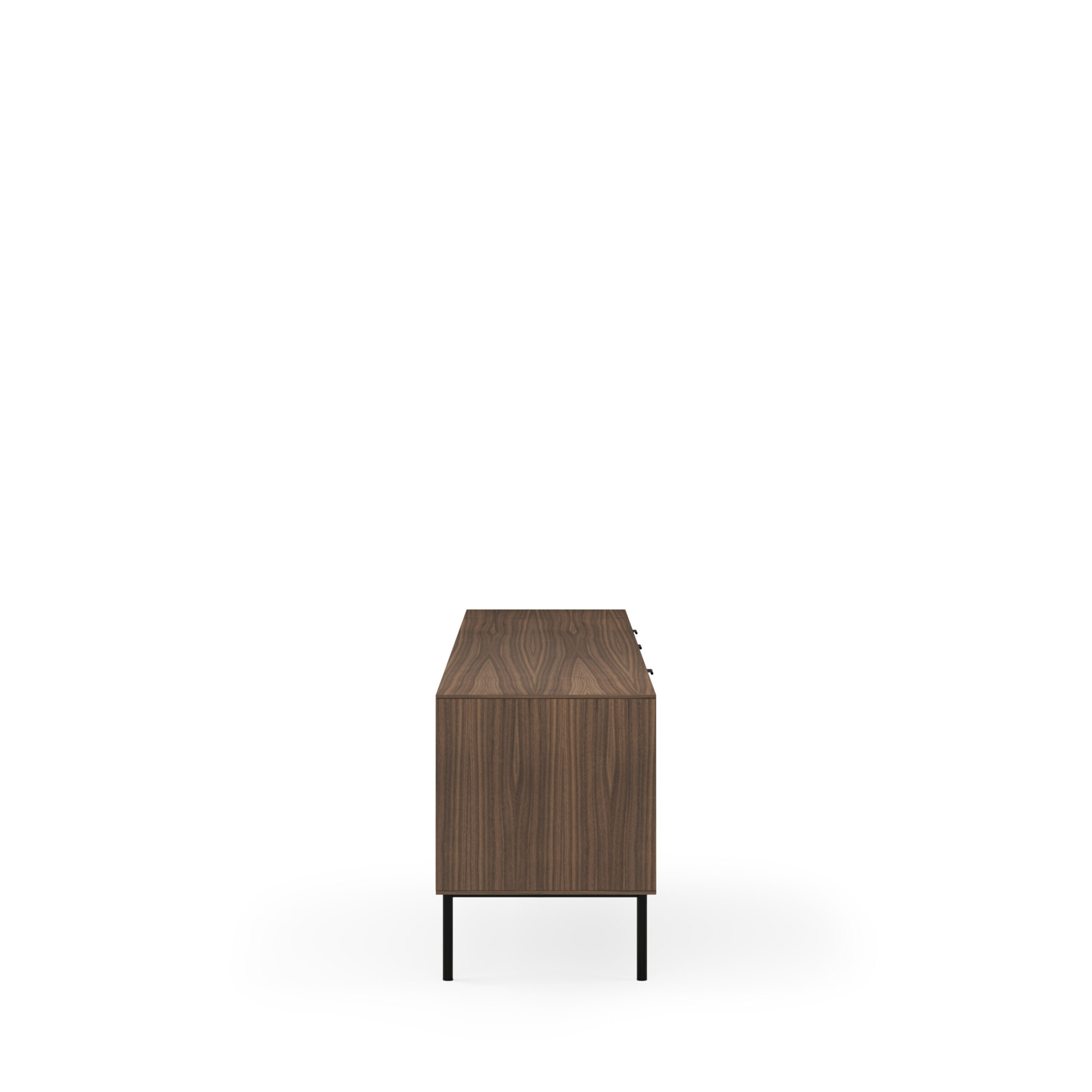 Mueble TV 180 TULSA nogal pata metal (2 puertas + 2 cajones + 2 huecos) - Image 4