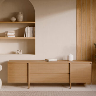 Mueble TV 200 PACIFIC (2 puertas + cajones)