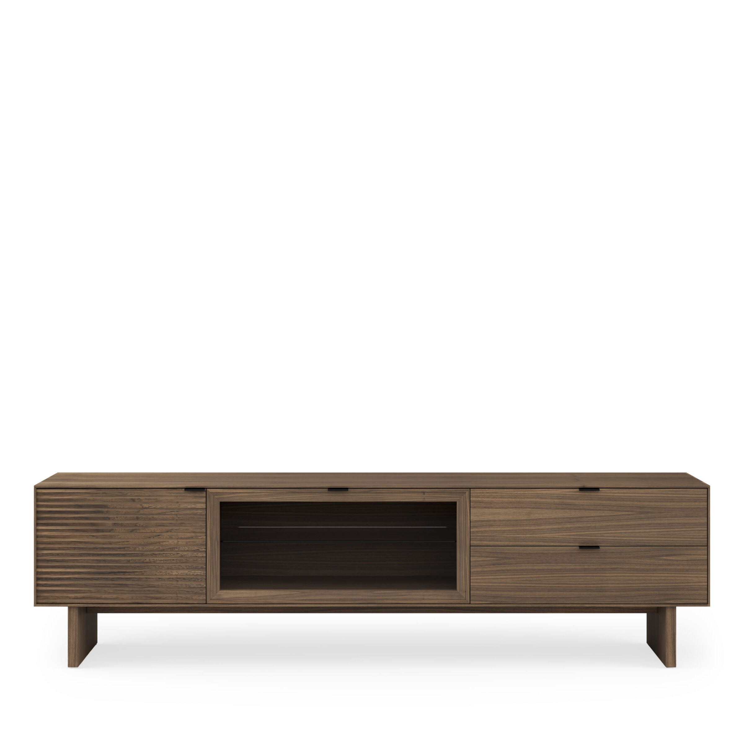Mueble TV 200 TULSA nogal pata madera (2 puertas + 2 cajones) - Image 5