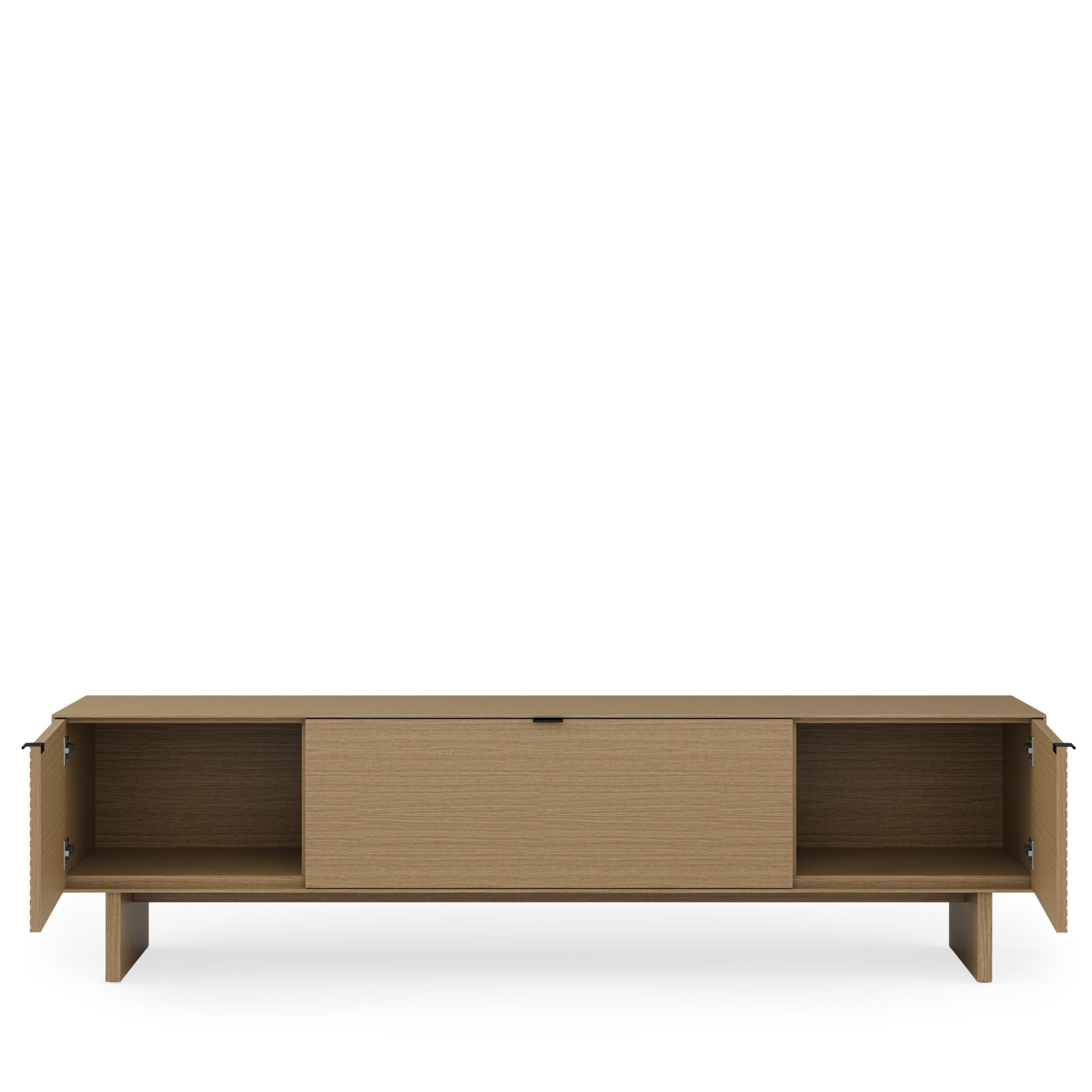 Mueble TV 200 TULSA roble pata madera (3 puertas) - Image 7