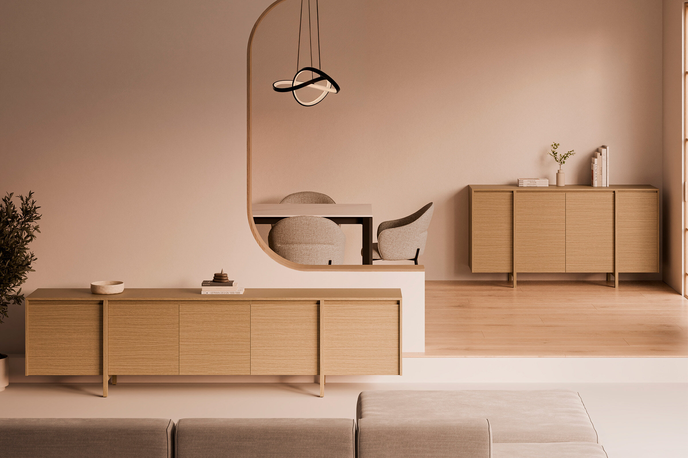 Mueble TV 240 PACIFIC (5 puertas)
