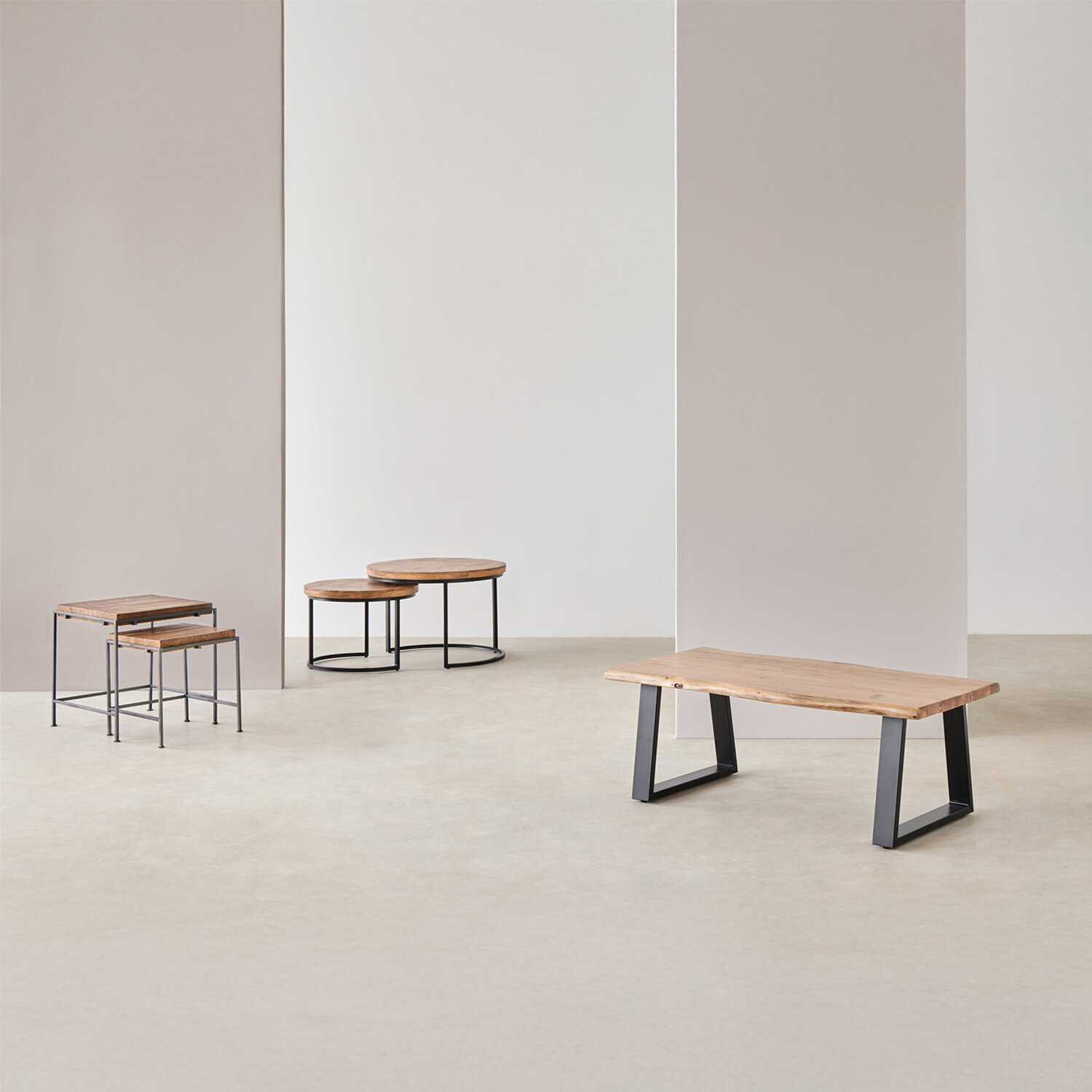 Set mesas centro FARLAN madera - Image 6