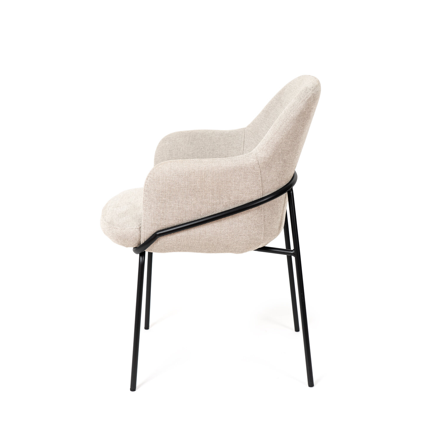 Silla ABIGAIL beige (pata negra) - Image 3