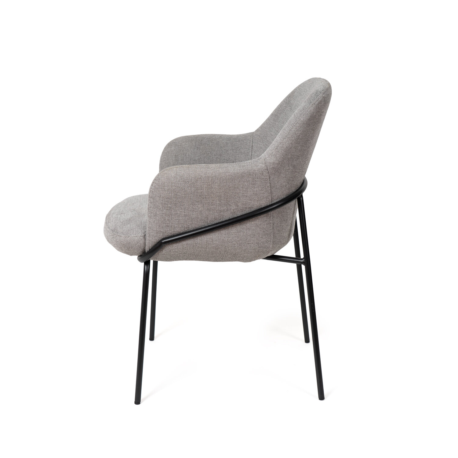 Silla ABIGAIL gris claro (pata negra) - Image 3