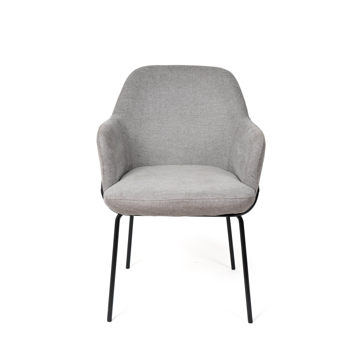 Silla ABIGAIL gris claro (pata negra) - Image 4