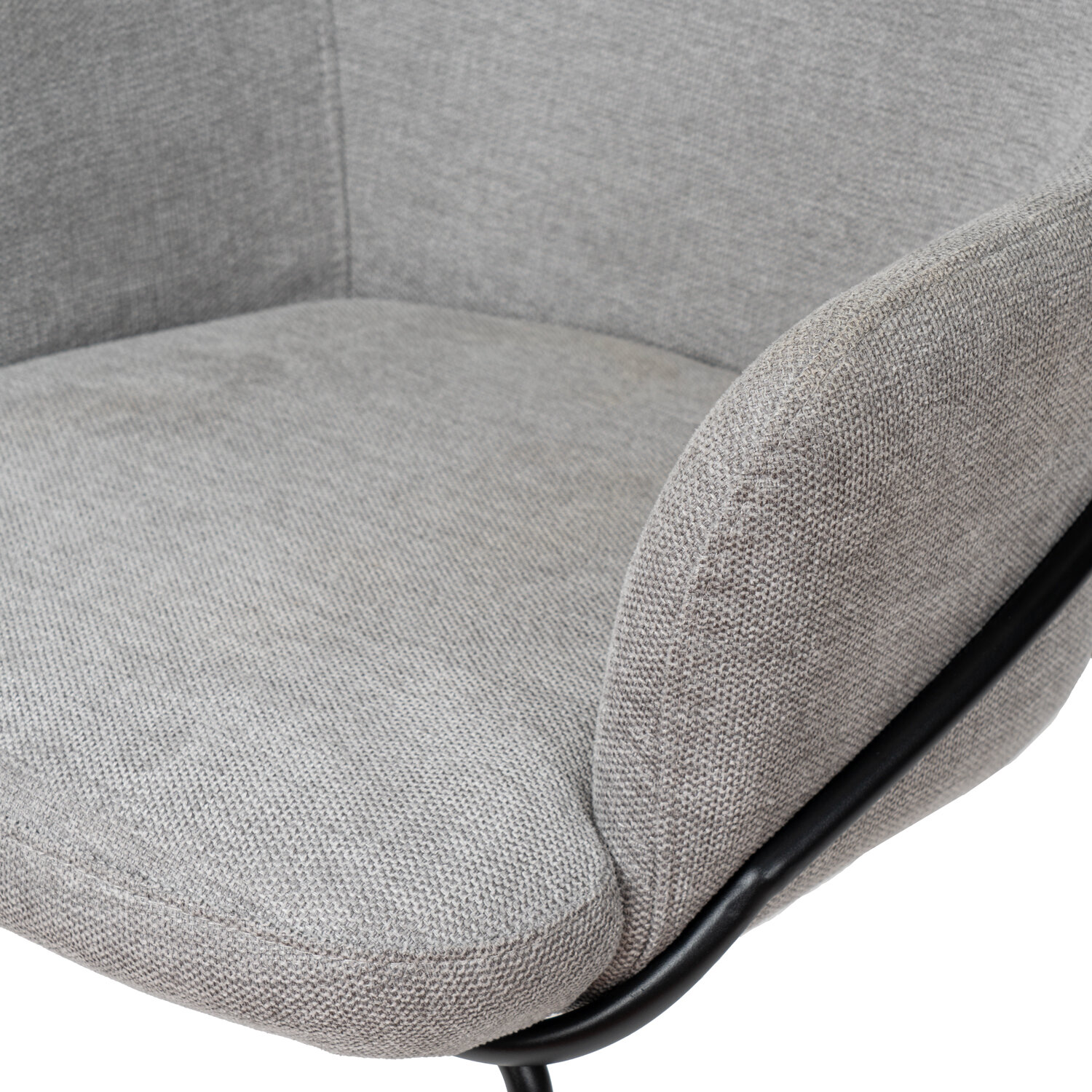 Silla ABIGAIL gris claro (pata negra) - Image 6