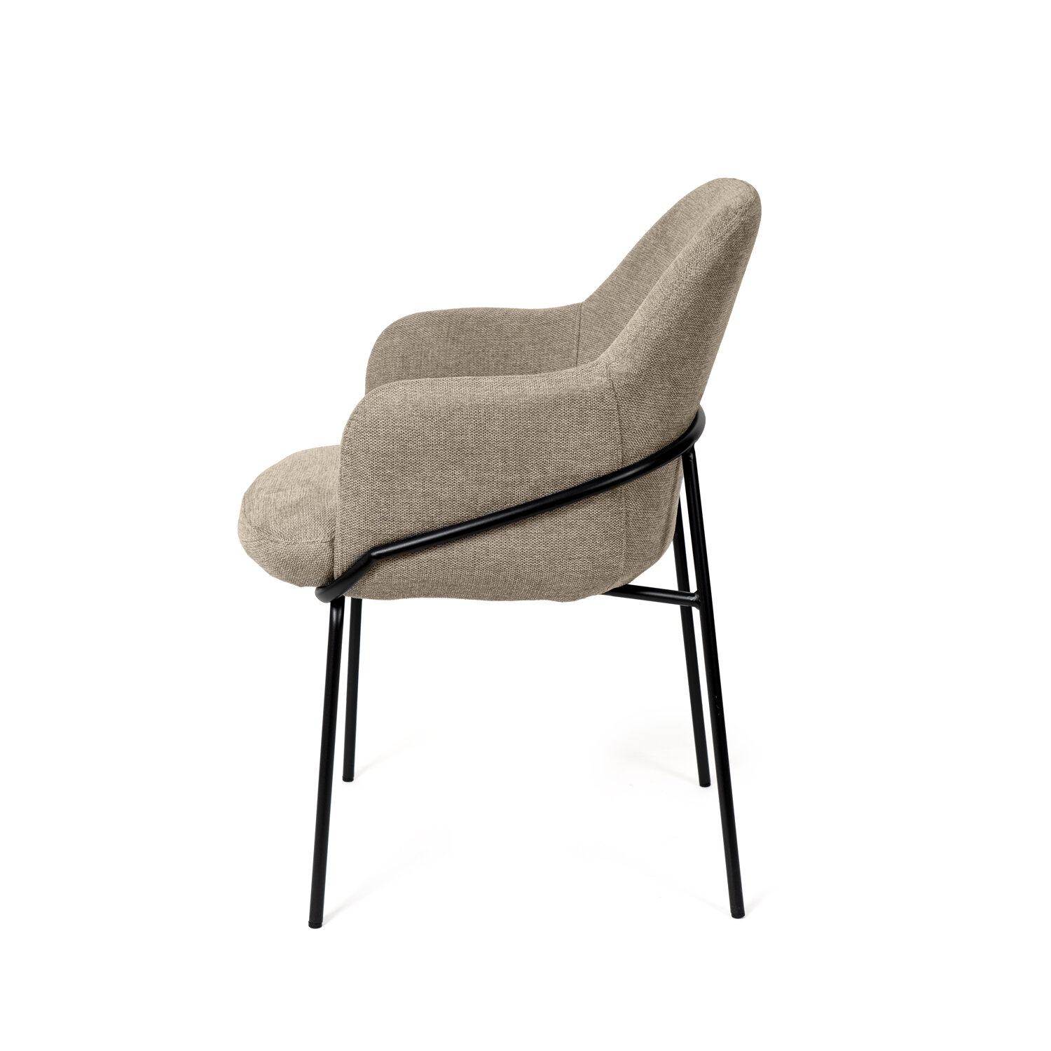 Silla ABIGAIL taupe (pata negra) - Image 3