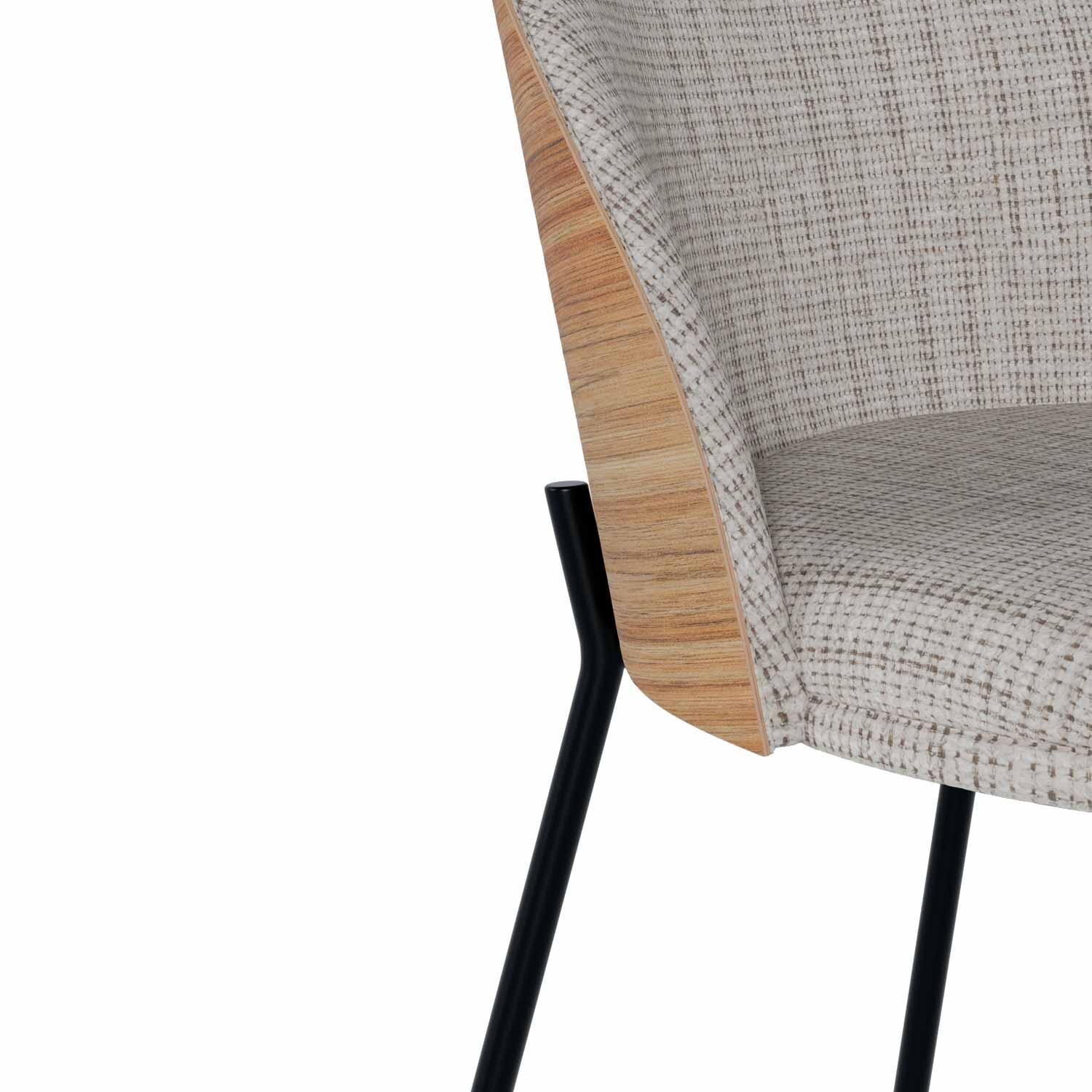 Silla CASANDRA taupe - Image 6
