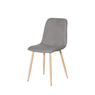 Silla ILIANA gris claro (pata símil roble)