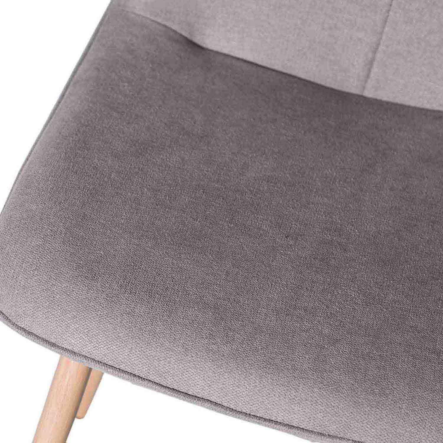 Silla ILIANA gris claro (pata símil roble) - Image 7