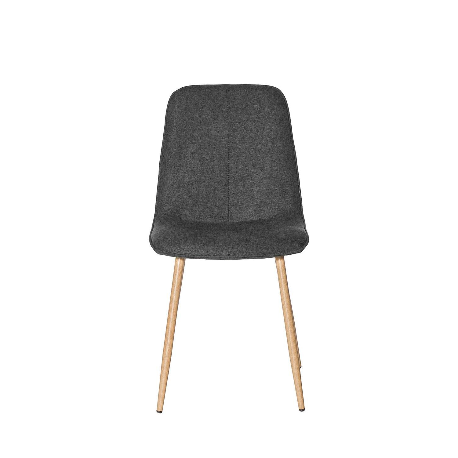 Silla ILIANA gris oscuro (pata símil roble) - Image 4