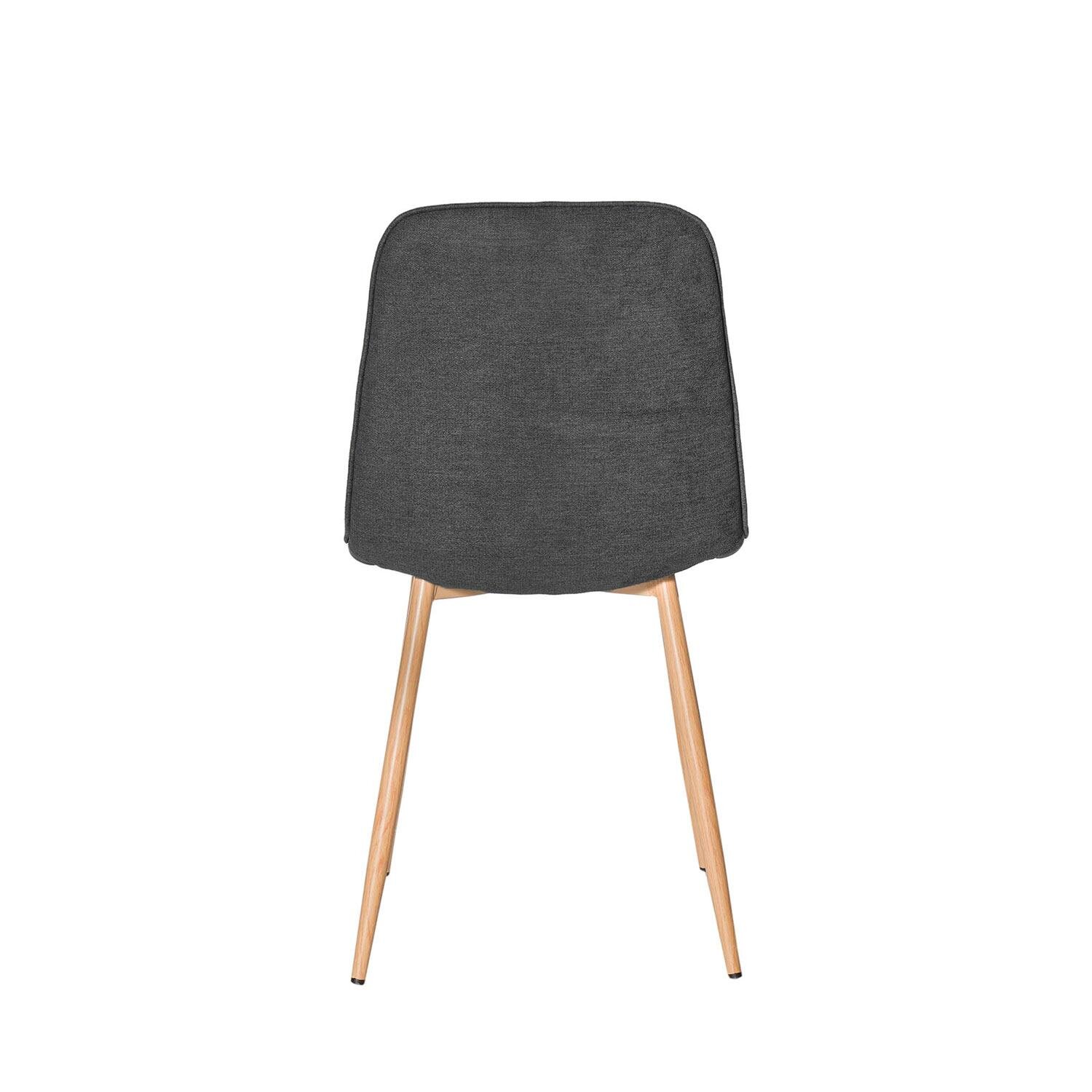 Silla ILIANA gris oscuro (pata símil roble) - Image 5