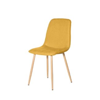 Silla ILIANA mostaza (pata símil roble)