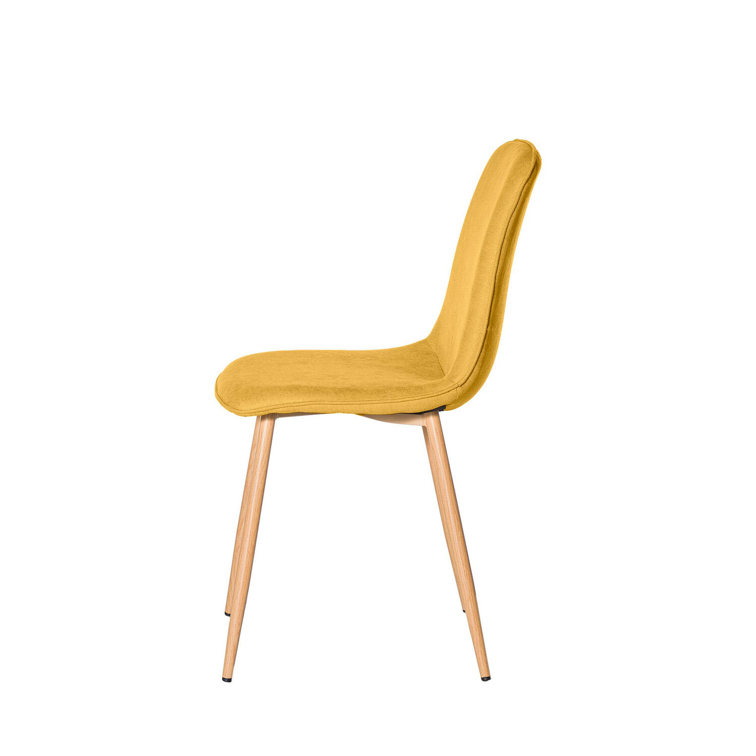Silla ILIANA mostaza (pata símil roble) - Image 3