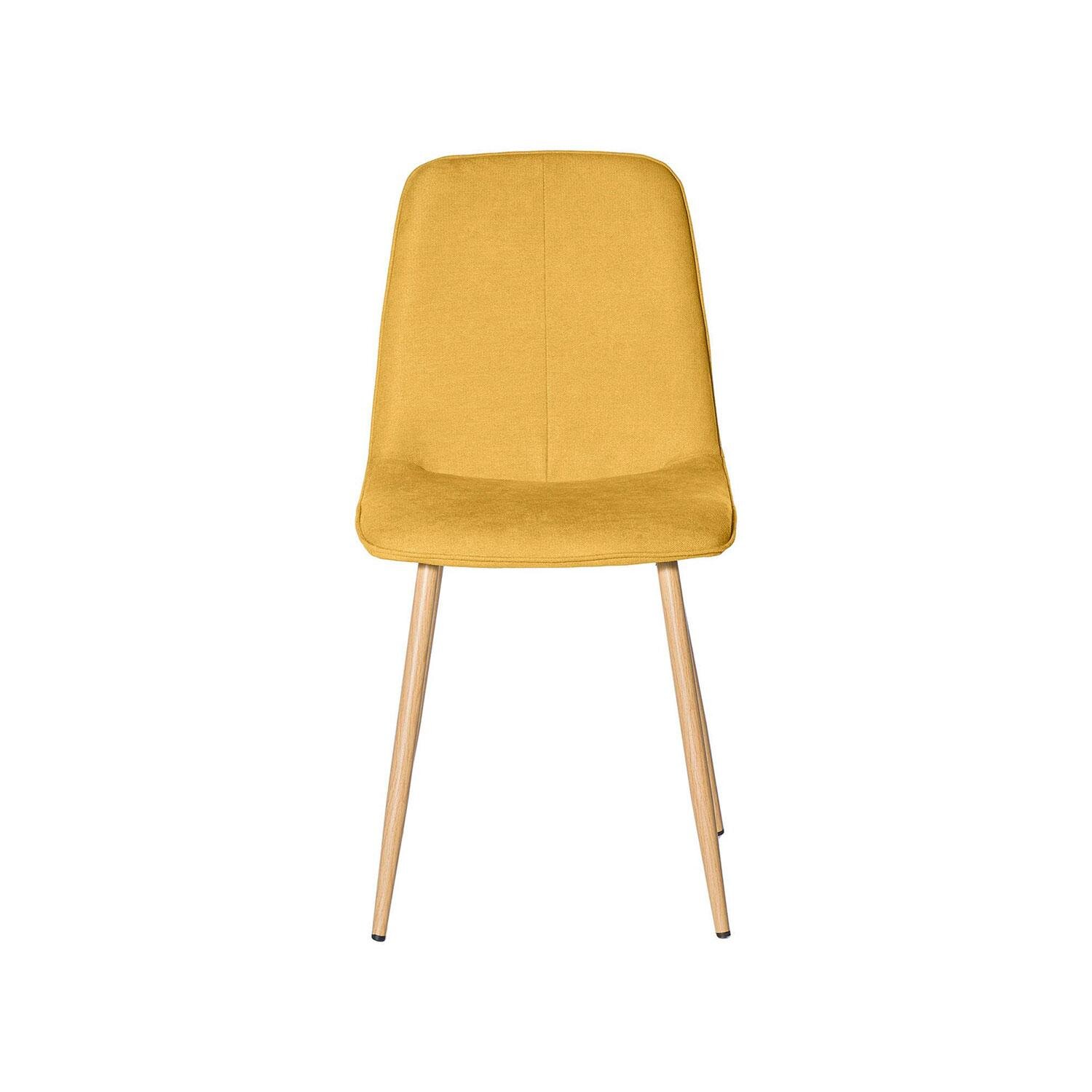 Silla ILIANA mostaza (pata símil roble) - Image 4
