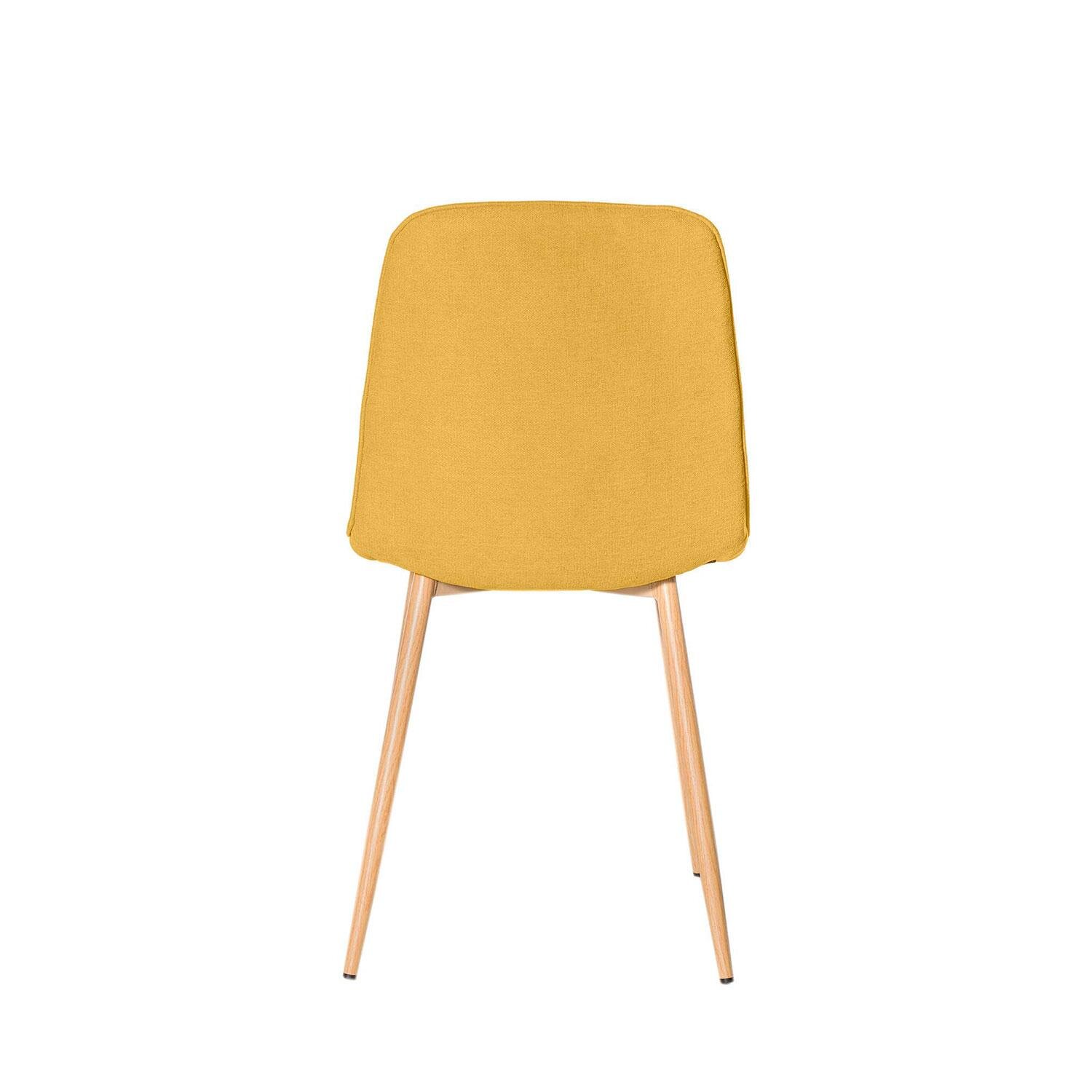 Silla ILIANA mostaza (pata símil roble) - Image 5