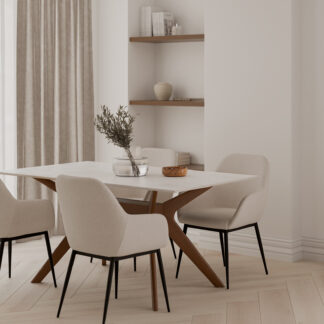 Silla ISABELLA beige (pata negra)