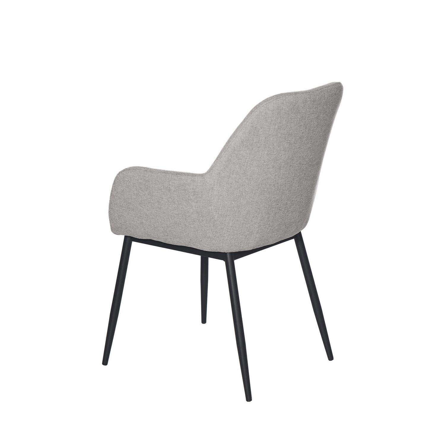 Silla ISABELLA gris claro (pata negra) - Image 2