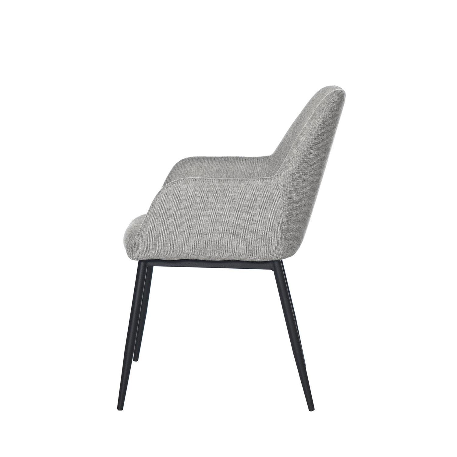 Silla ISABELLA gris claro (pata negra) - Image 3