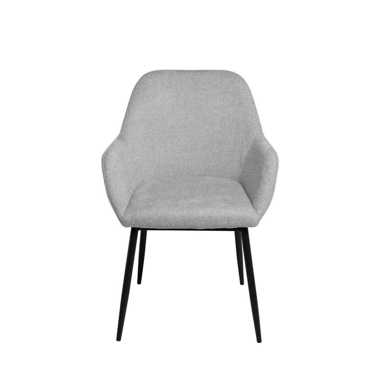 Silla ISABELLA gris claro (pata negra) - Image 4