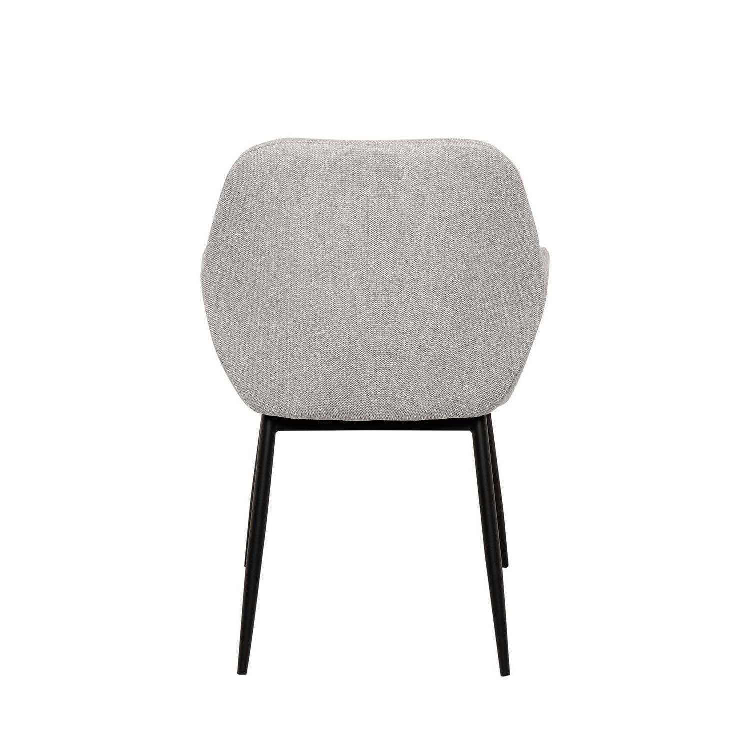 Silla ISABELLA gris claro (pata negra) - Image 5
