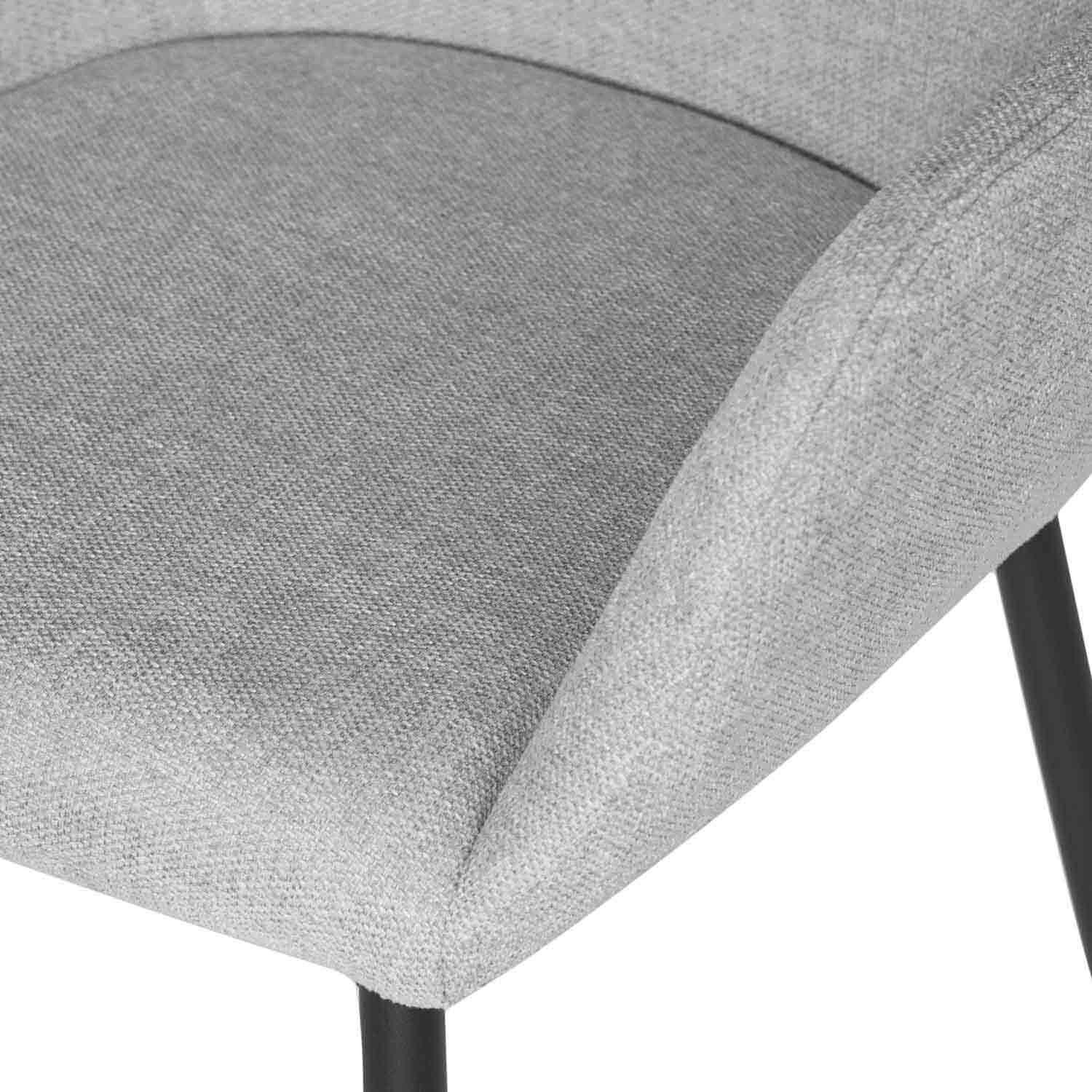 Silla ISABELLA gris claro (pata negra) - Image 6