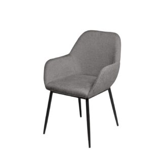 Silla ISABELLA gris oscuro (pata negra)