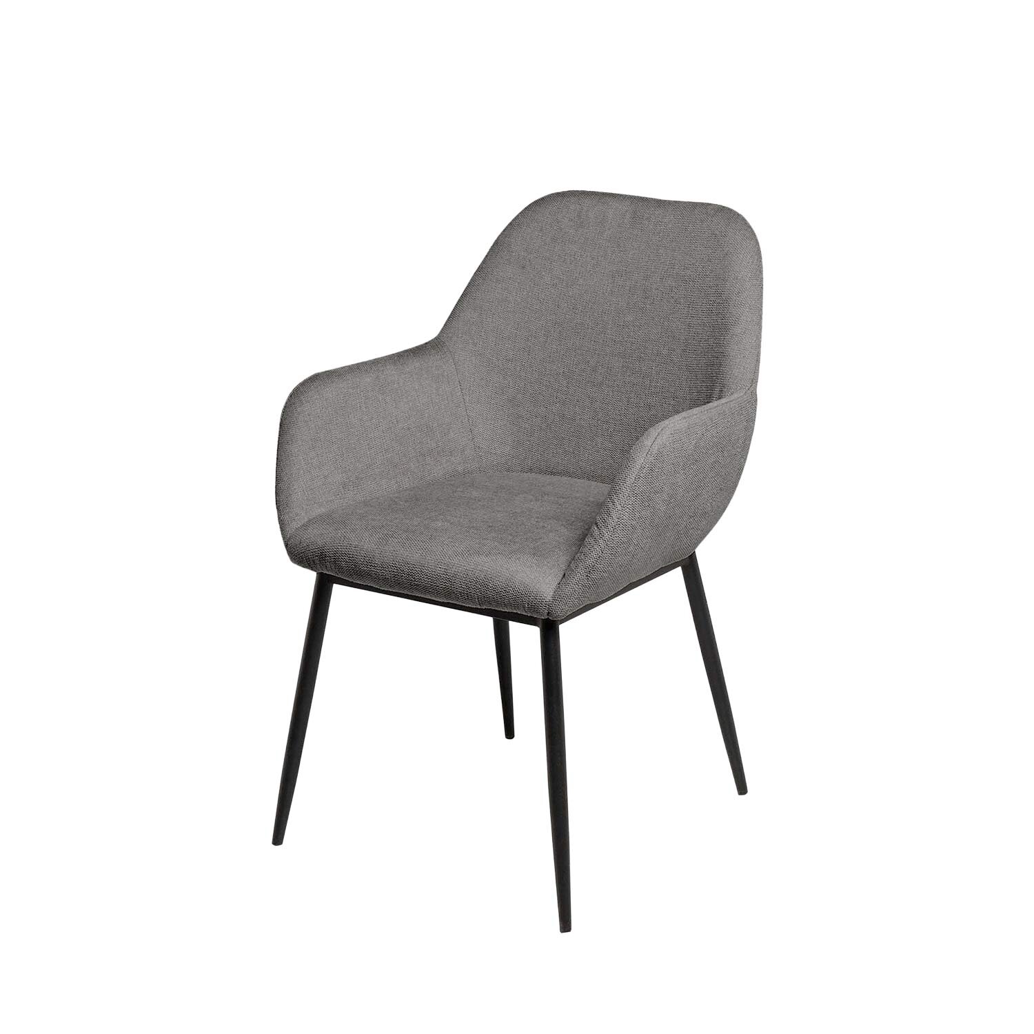 Silla ISABELLA gris oscuro (pata negra)