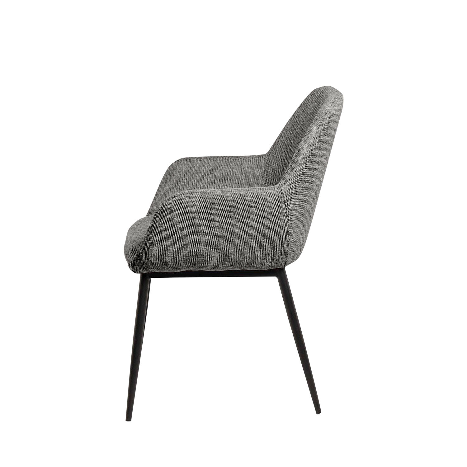 Silla ISABELLA gris oscuro (pata negra) - Image 3