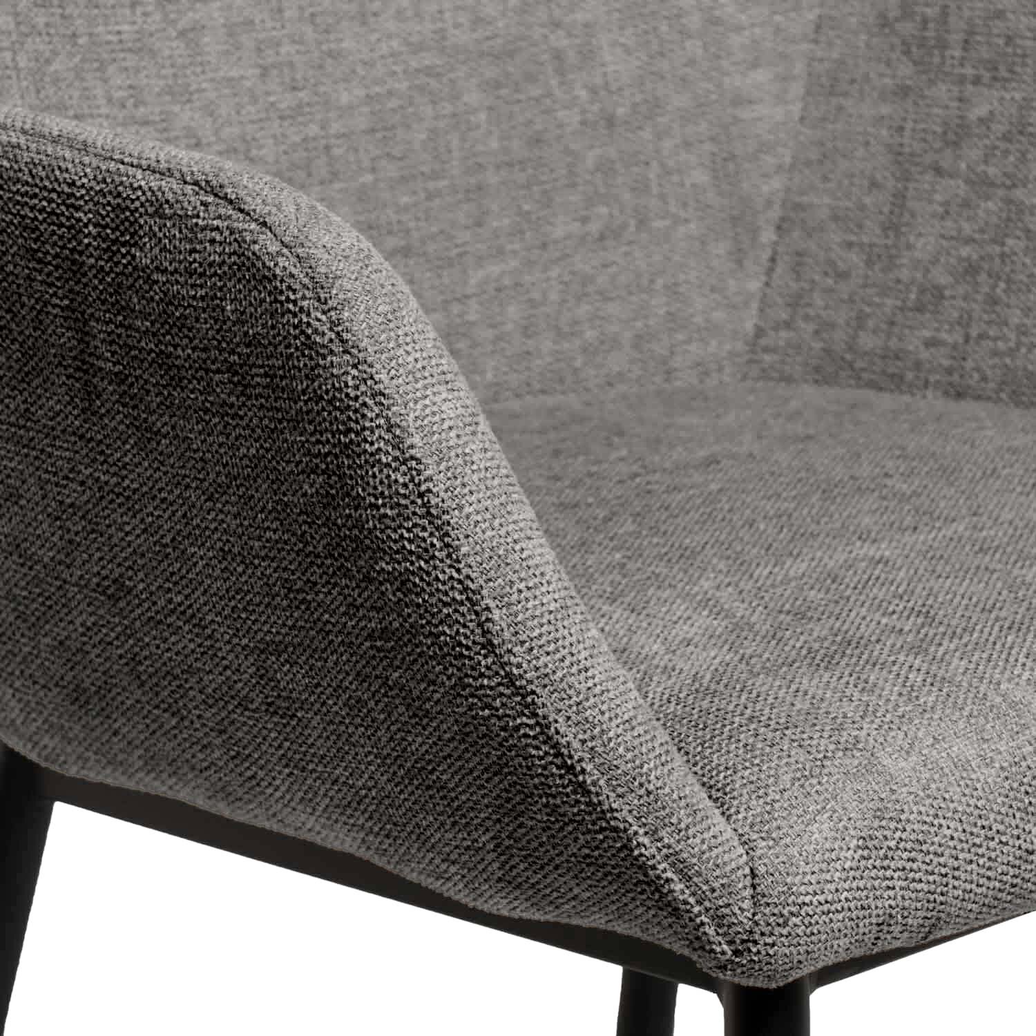 Silla ISABELLA gris oscuro (pata negra) - Image 7