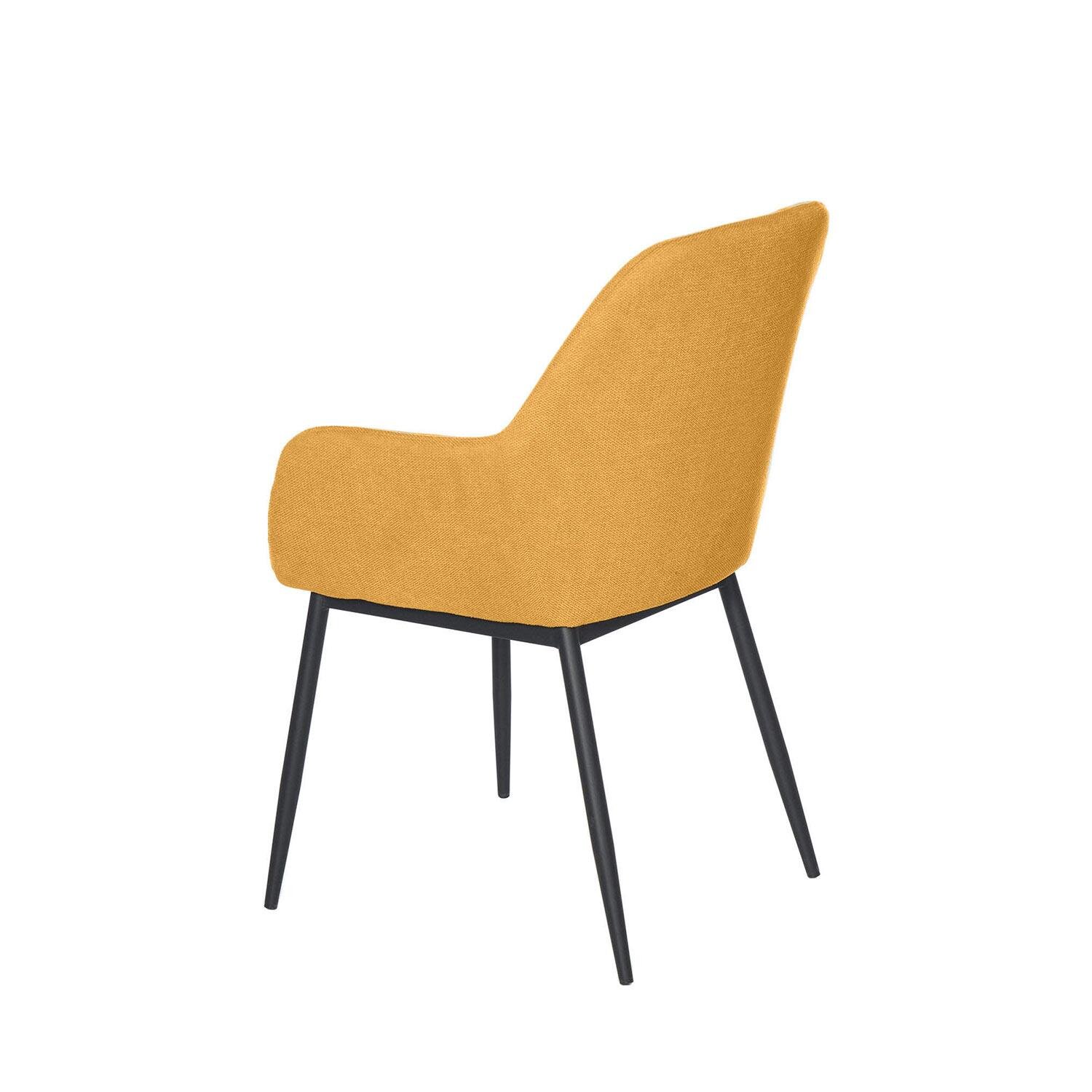 Silla ISABELLA mostaza (pata negra) - Image 2