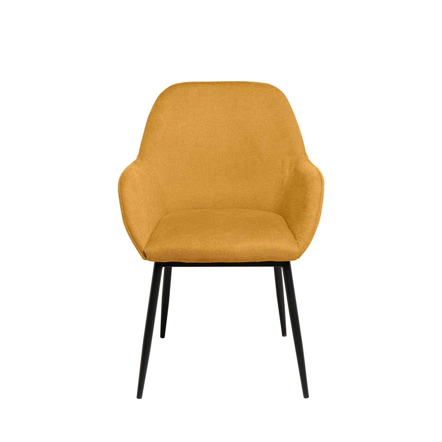 Silla ISABELLA mostaza (pata negra) - Image 4