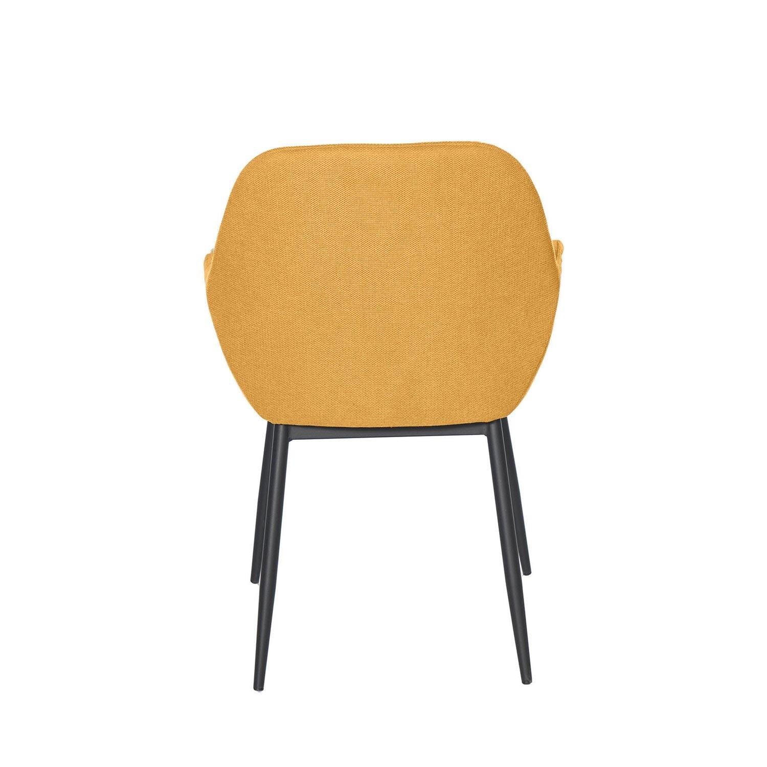 Silla ISABELLA mostaza (pata negra) - Image 5