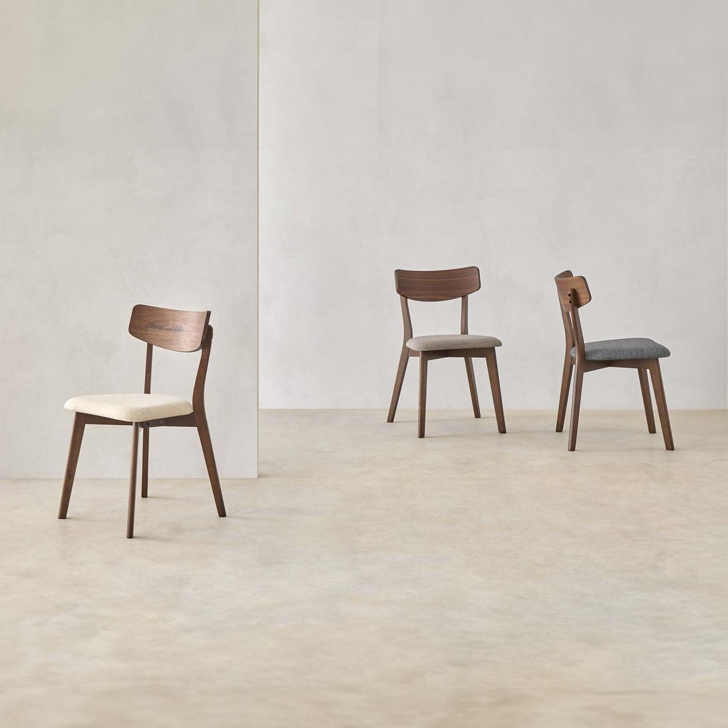 Silla KEIRA nogal gris claro - Image 8