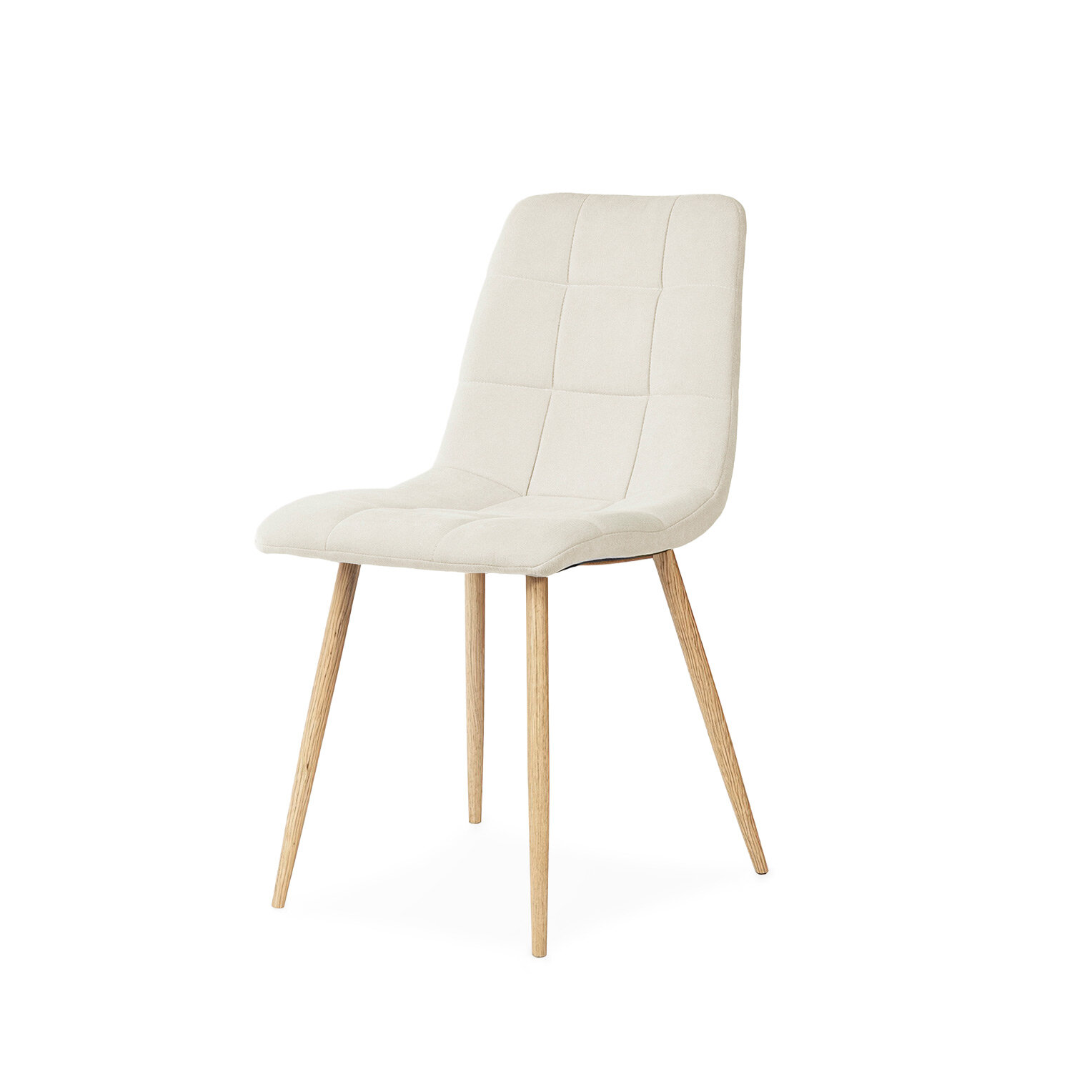 Silla MINNIE beige (pata símil roble)