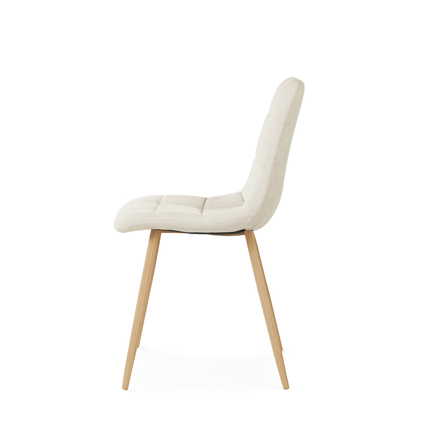 Silla MINNIE beige (pata símil roble) - Image 3
