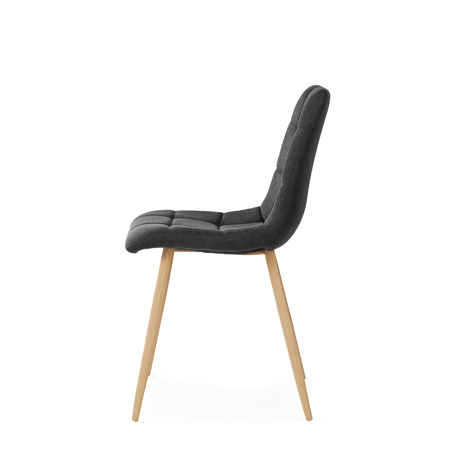 Silla MINNIE gris oscuro (pata símil roble) - Image 3