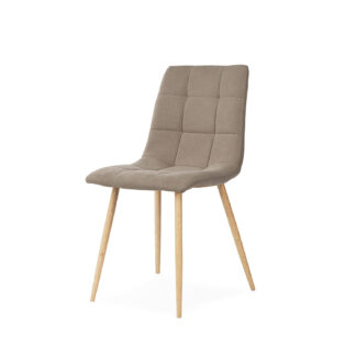 Silla MINNIE taupe (pata símil roble)